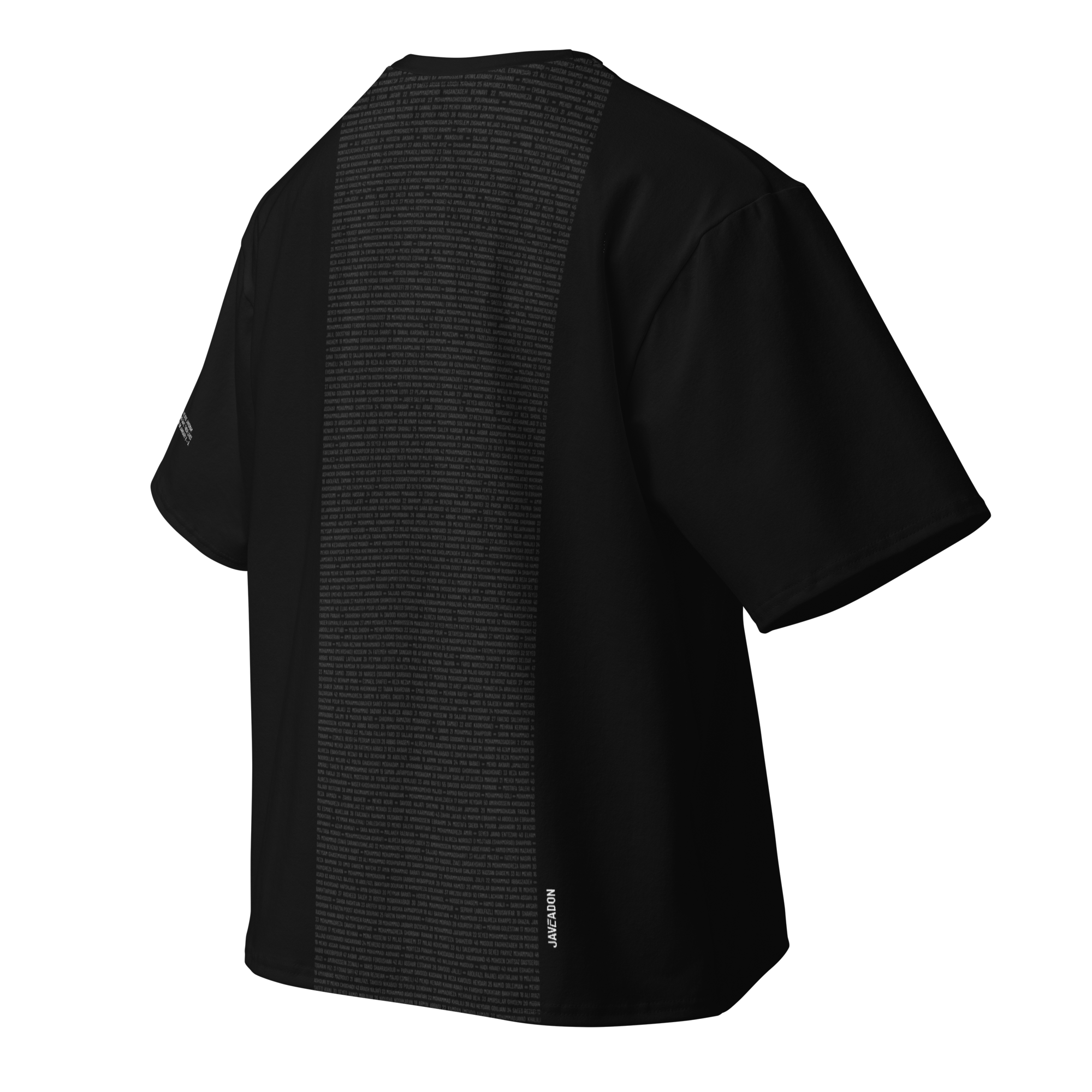 Javidnam 1615 Names Tee / Black