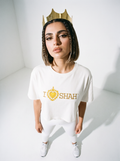 I Love Shah Crop / White