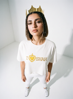 I Love Shah Crop / White