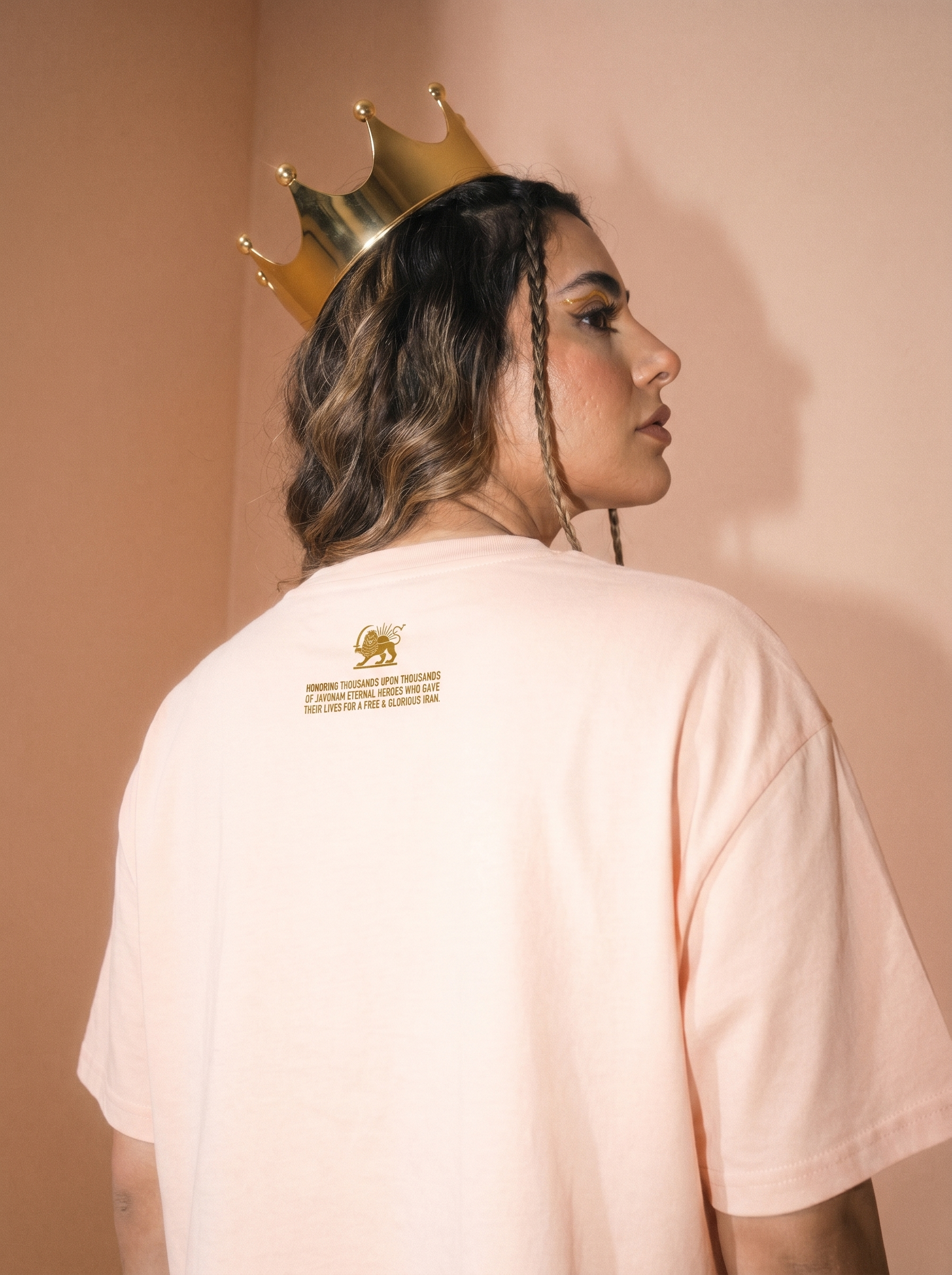 I Love Shah Crop / Peach