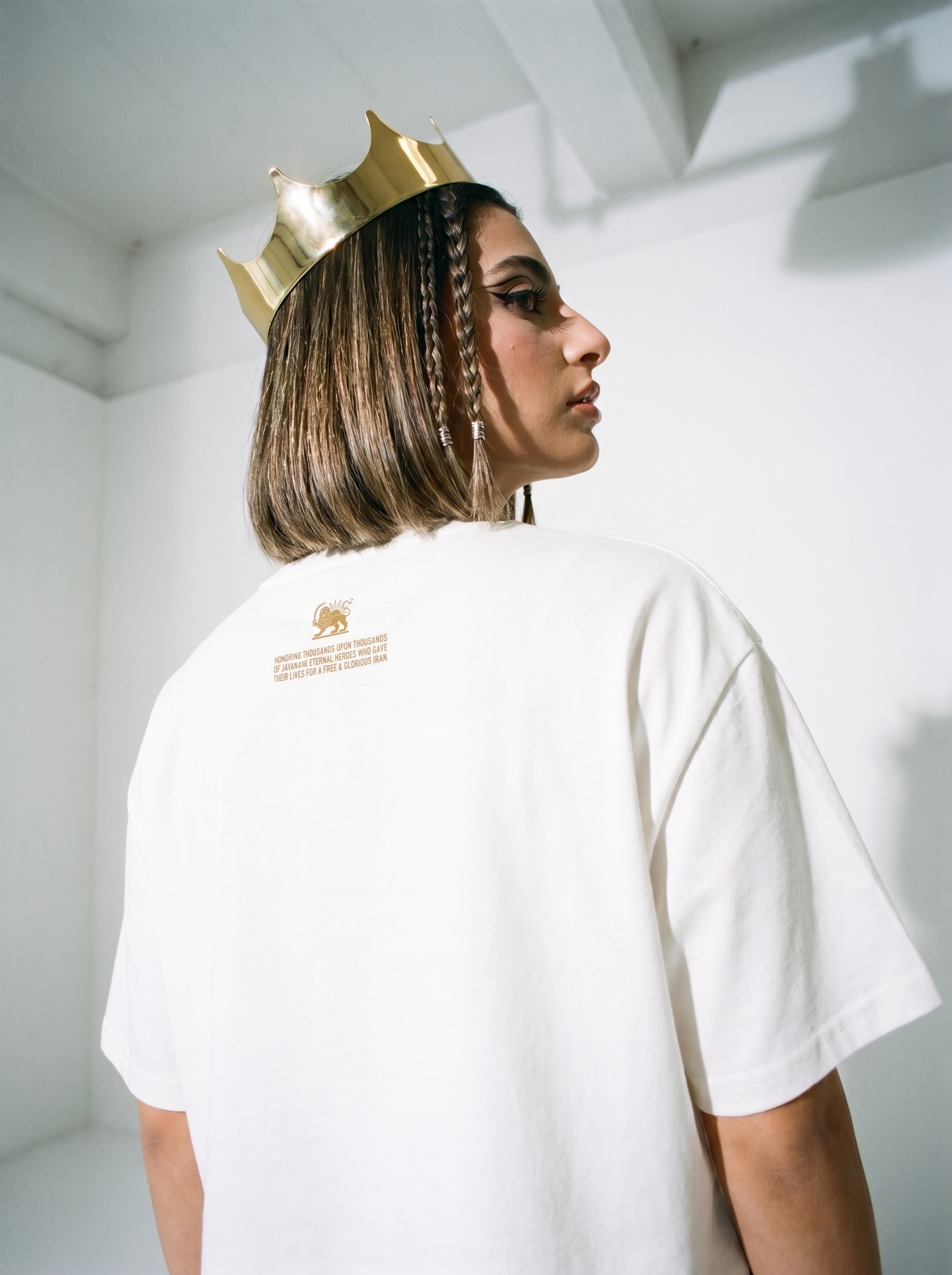 I Love Shah Crop / White