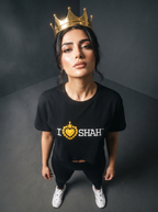 I Love Shah Crop / Black