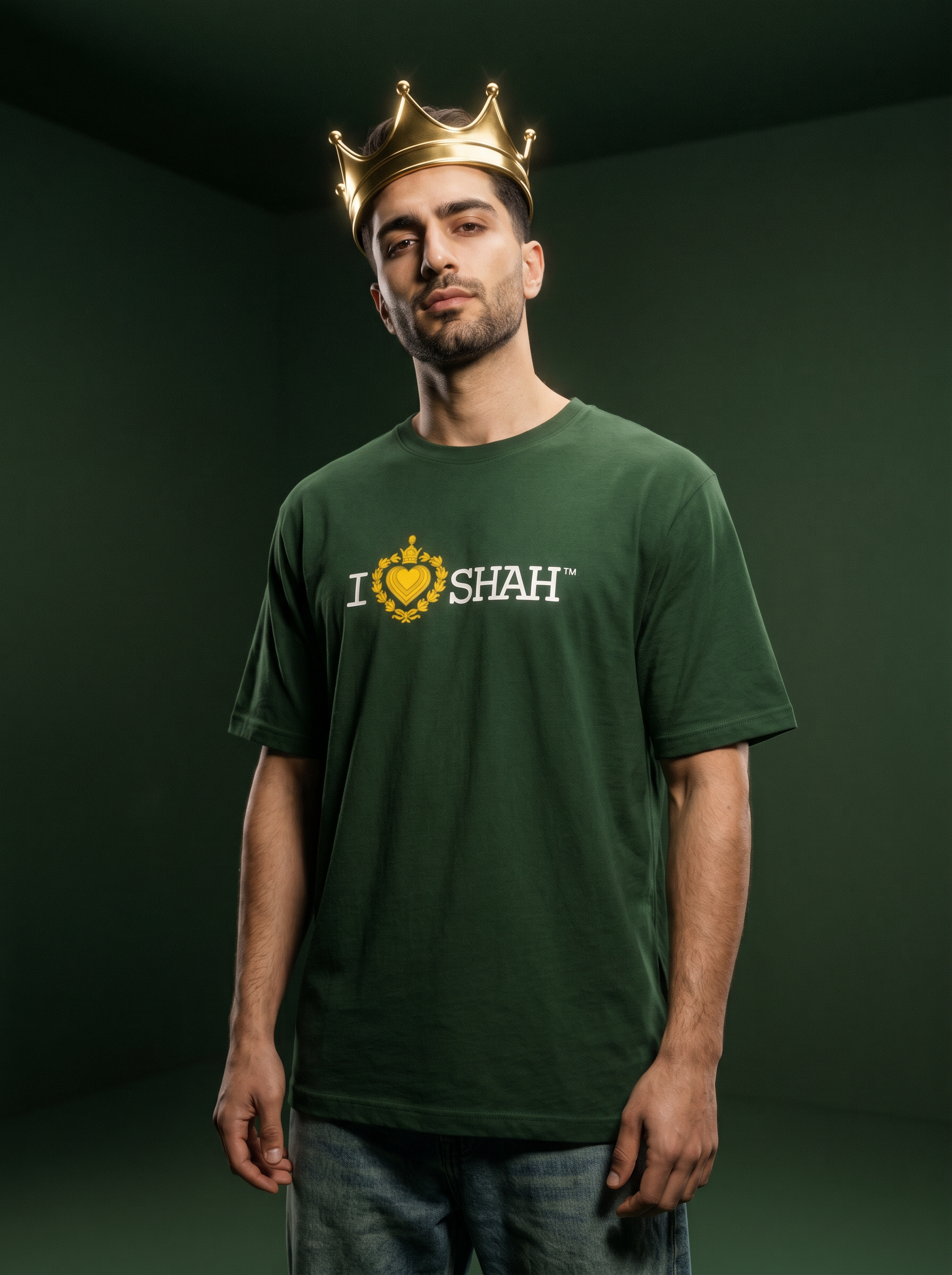 I love shah Tee / Royale Green