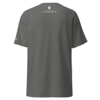 Gray t-shirt with Persian text and lion emblem, modern streetwear design