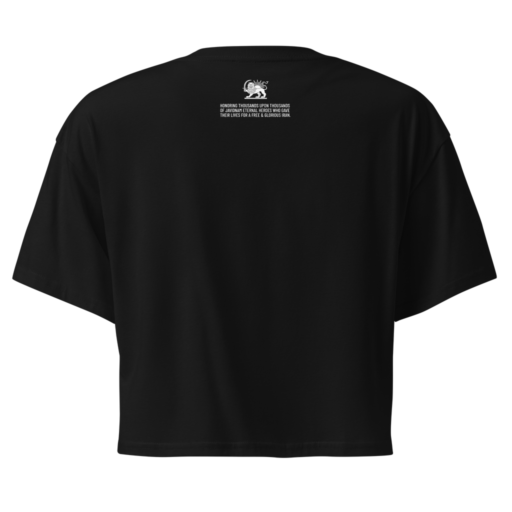 I Love Shah Crop / Black