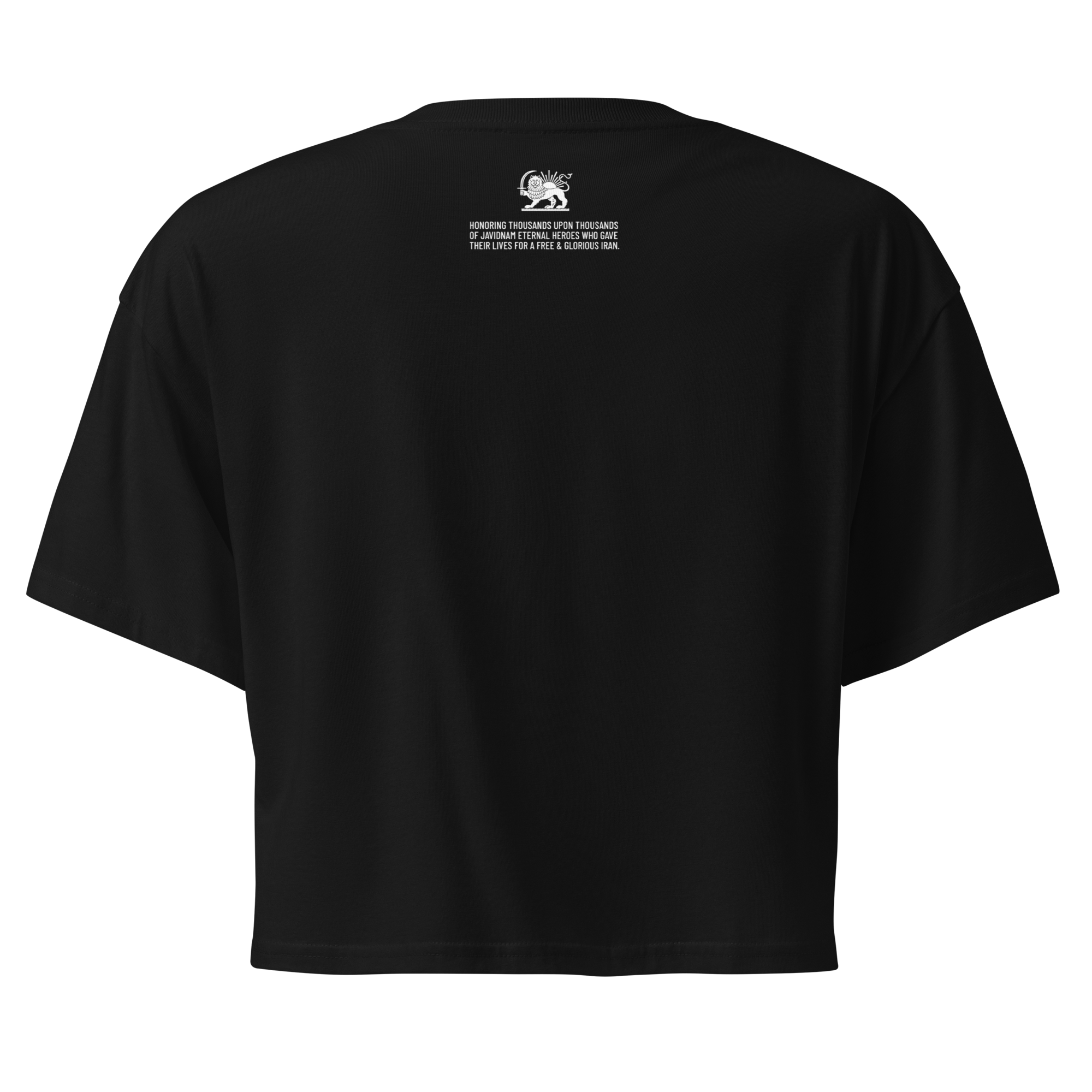 I Love Shah Crop / Black