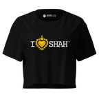 I Love Shah Crop / Black