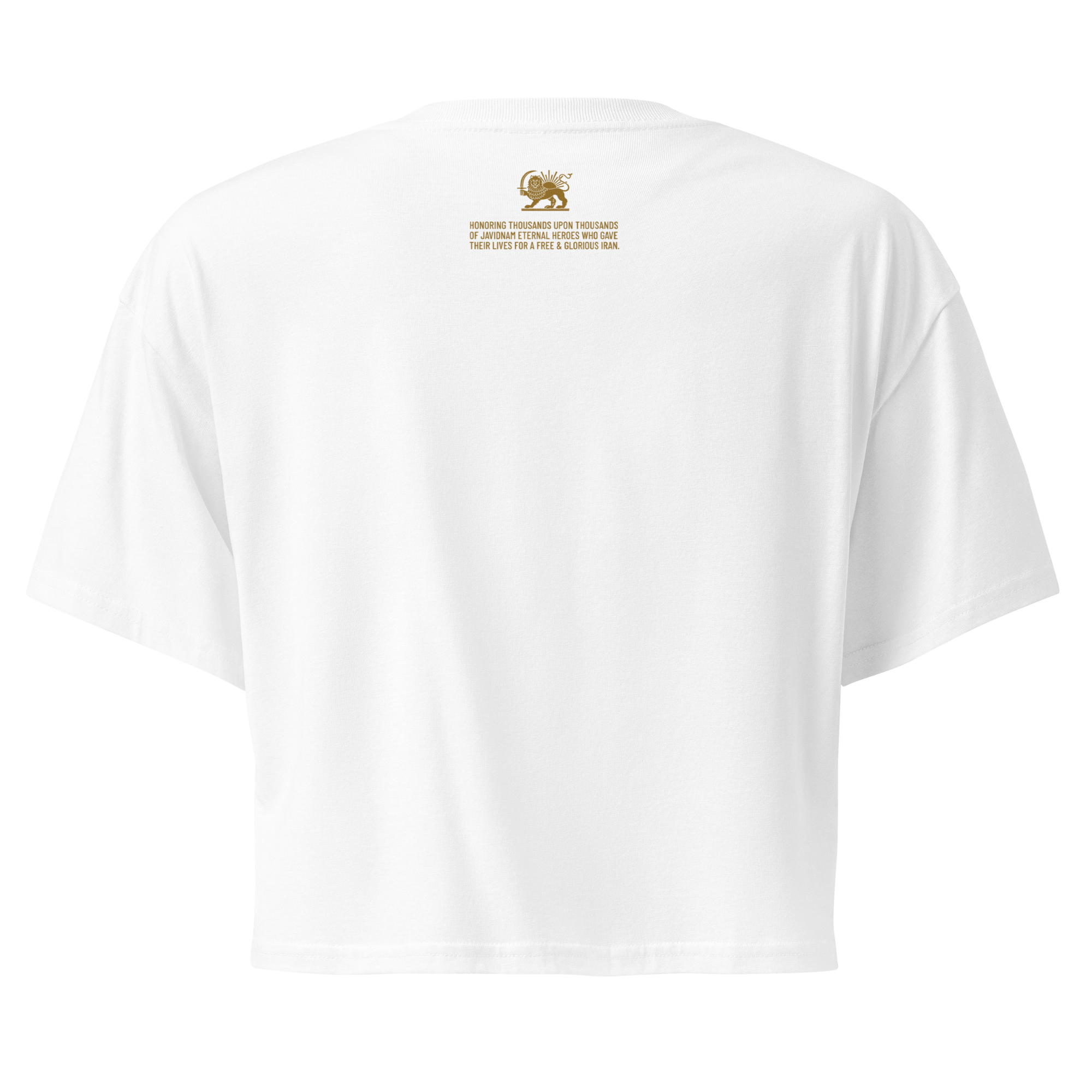 I Love Shah Crop / White